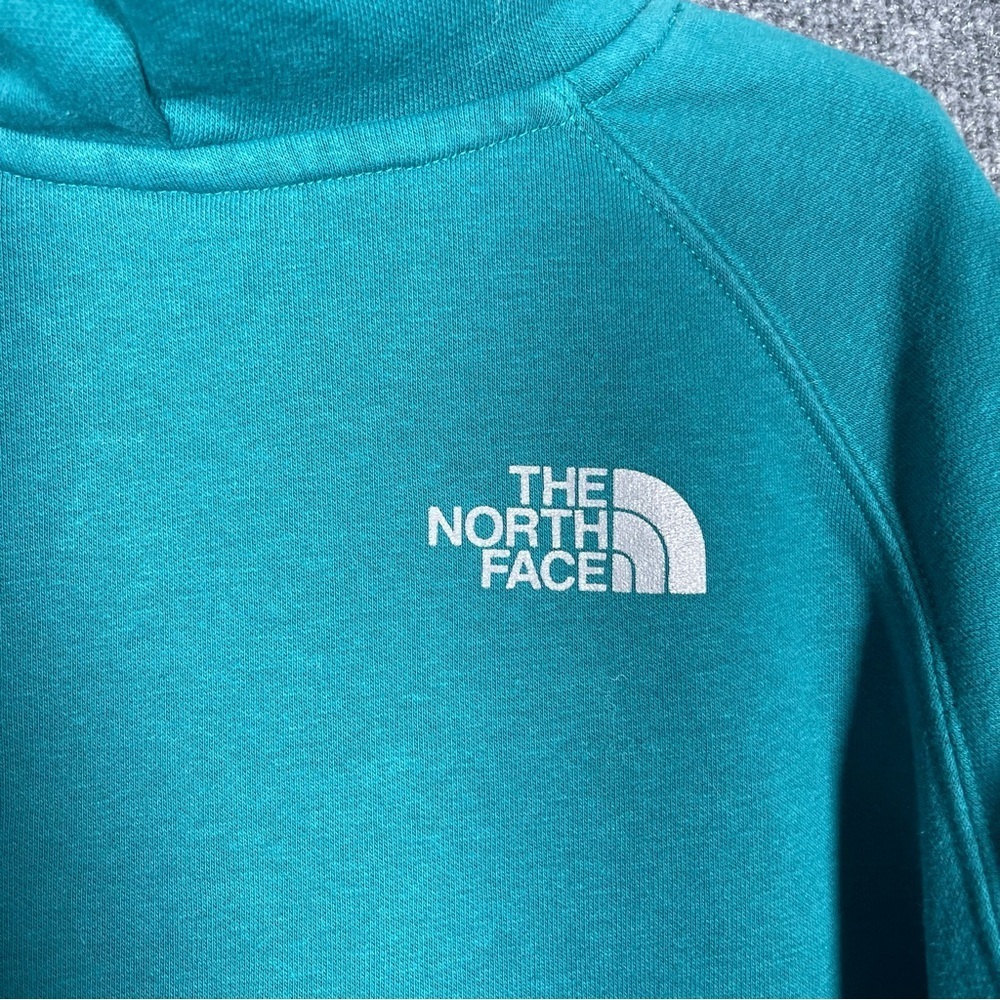 The North Face Women’s Small Never Stop Exploring‎ Logo Teal Hooded Sweatshirt - Picture 6 of 10